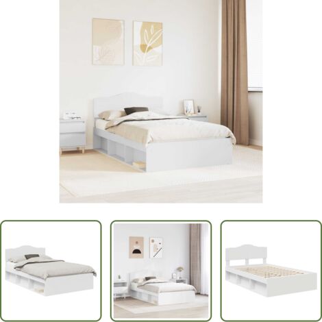 Marco de cama -  Estructura de cama 120 x 200 cm Madera de pino macizo