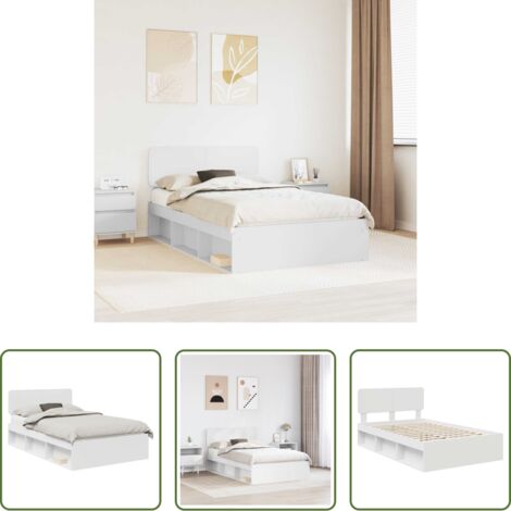Marco de cama -  Estructura de cama 120 x 200 cm Madera de pino macizo