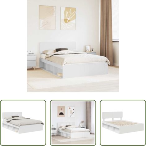 Marco de cama -  Estructura de cama 150 x 200 cm Madera de pino macizo