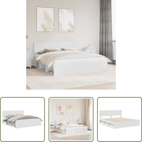 Marco de cama -  Estructura de cama 200 x 200 cm Madera de pino macizo