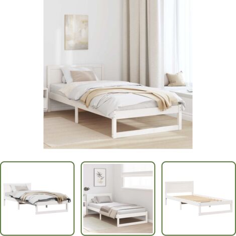 Marco de cama -  Estructura de cama 80 x 200 cm Madera de pino macizo