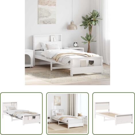 Marco de cama -  Estructura de cama 90 x 190 cm Madera de ingeniería