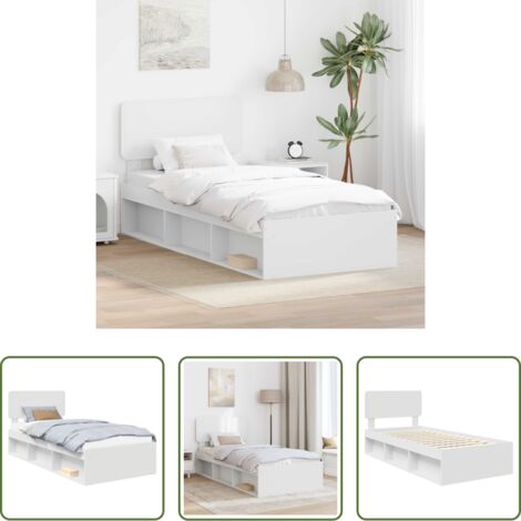 Marco de cama -  Estructura de cama 90 x 200 cm Madera de pino macizo