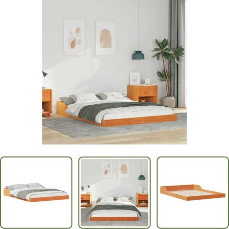 Marco de cama -  Estructura de cama Marrón cera 120 x 200 cm