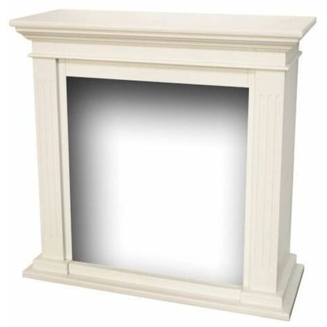 Marco de chimenea de madera cm 98x37,5x95 Xaralyn CADIZ-BIANCO - white