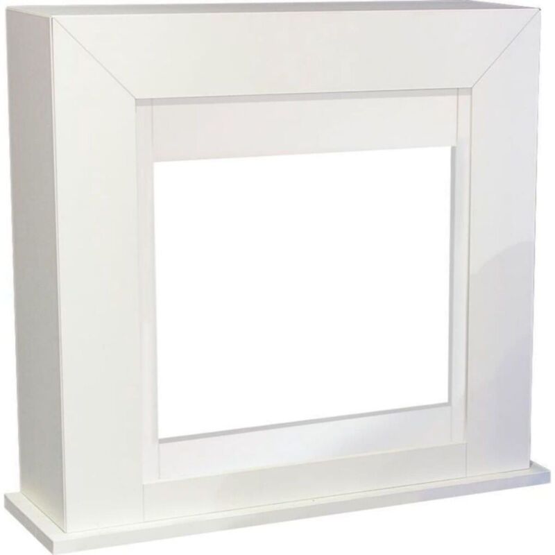 

Marco de chimenea de madera MDF blanca cm 98x91x30,6 ADRA - Blanco 844 - Xaralyn