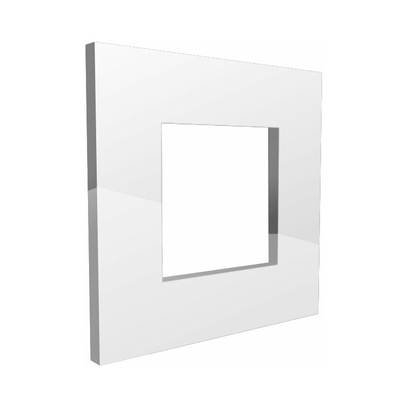 

Marco de Cristal Empotrable Blanco para 1 Módulo Serie Modern Blanco | IluminaShop