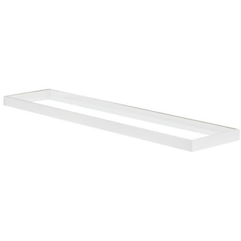 Marco de fijación rectangular para lámpara LED 1200mmx300mm Blanco