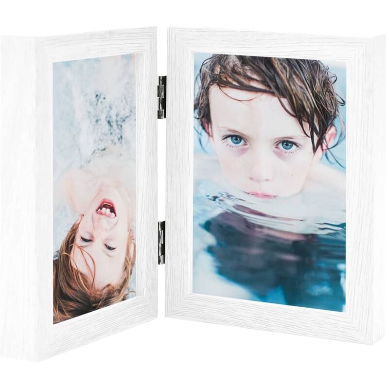 

Marco de foto collage plegable blanco 2x(10x15 cm)