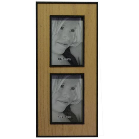 Marco de fotos de pared budapest madera múltiple 2p rectangular cm40,5x18,5x1,5