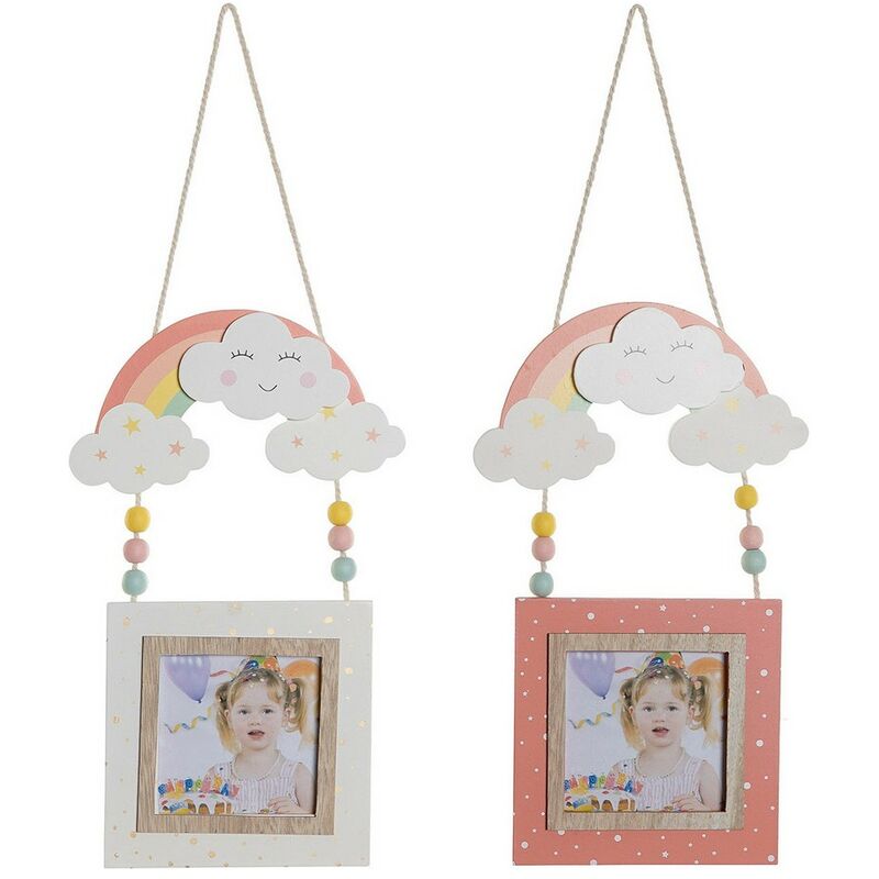 

Marco de Fotos DKD Home Decor Arcoíris Madera MDF (2 pcs) (15 x 1 x 48 cm)