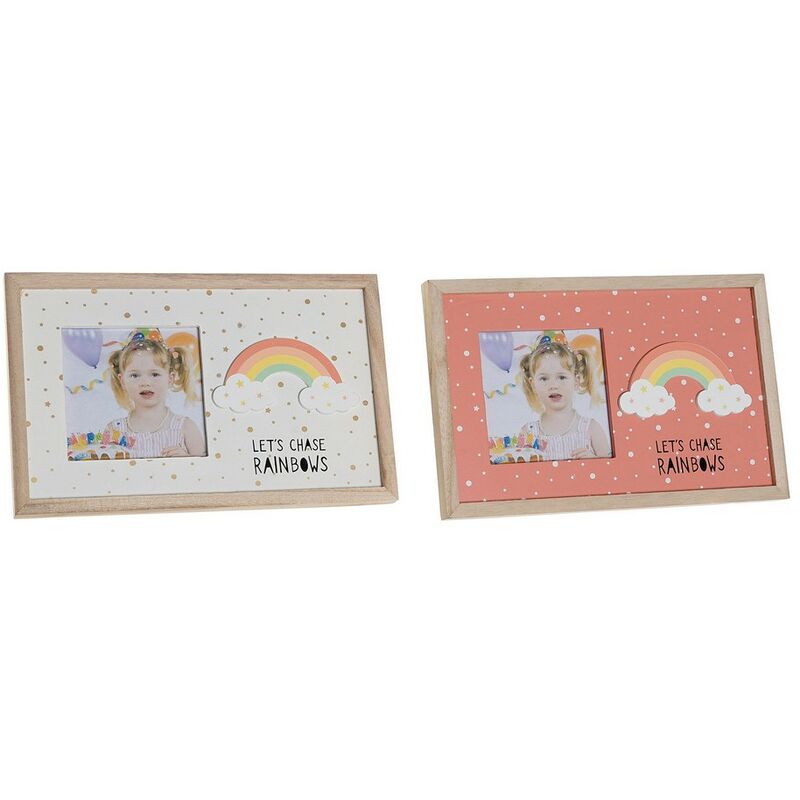 

Marco de Fotos DKD Home Decor Arcoíris Madera MDF (2 pcs) (25 x 1 x 16 cm)