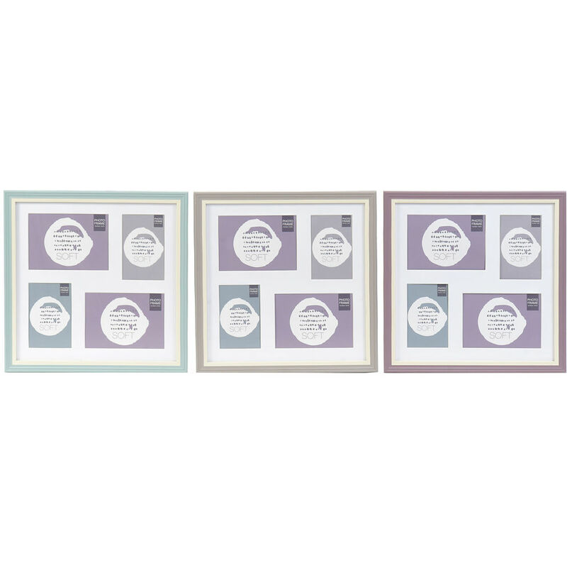

Marco de Fotos DKD Home Decor Cristal Madera MDF (3 pcs) (35 x 2 x 35 cm)