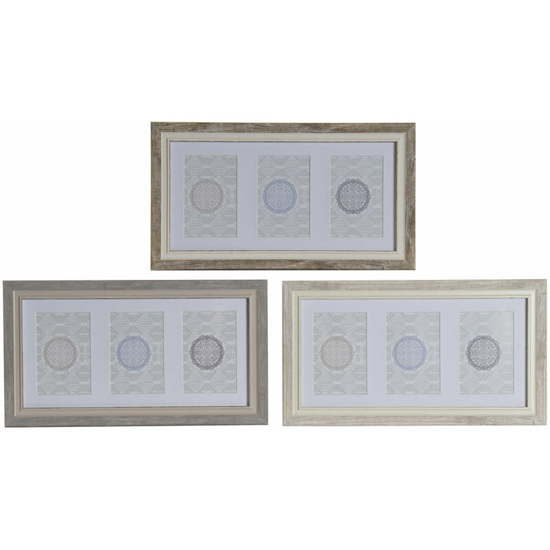 

Rogal - Marco de fotos dkd home decor cristal poliestireno tradicional (3 pcs) (45 x 2 x 25 cm)