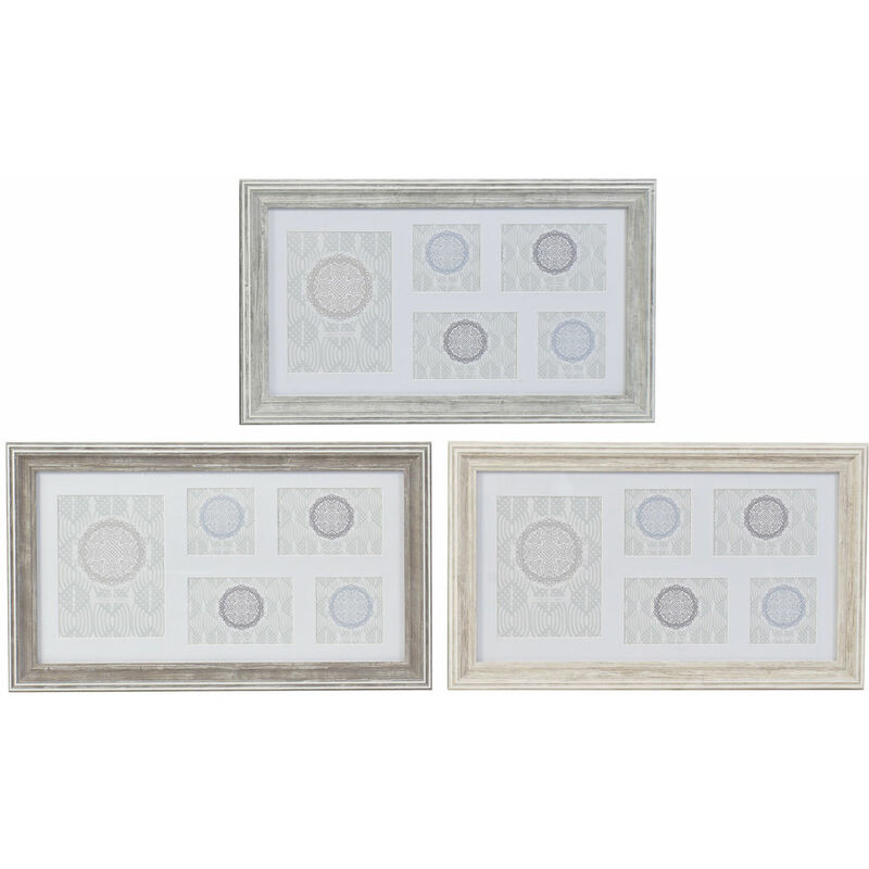 

Marco de Fotos DKD Home Decor Cristal Poliestireno Tradicional (3 pcs) (56 x 2 x 33 cm)