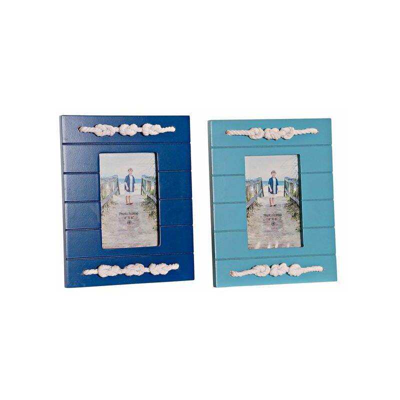 

Marco de Fotos DKD Home Decor Cuerda Madera MDF (2 pcs) (10 x 15 cm)