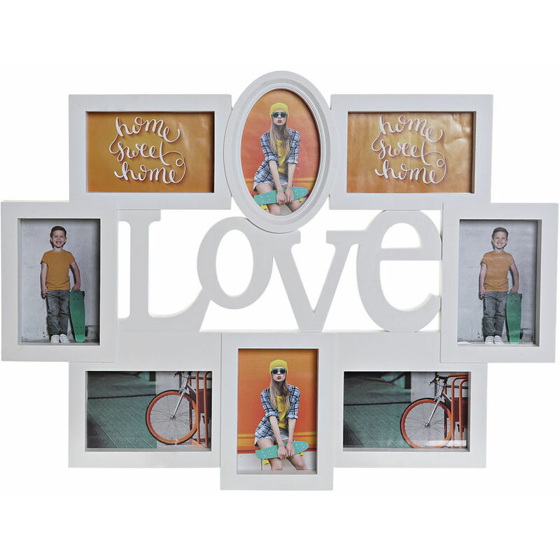 

Rogal - Marco de fotos dkd home decor love blanco cristal polipropileno (62 x 3 x 47 cm)