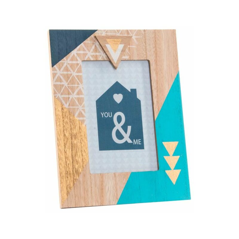 

Marco de Fotos DKD Home Decor Madera Boho (17 x 1.5 x 21.5 cm)