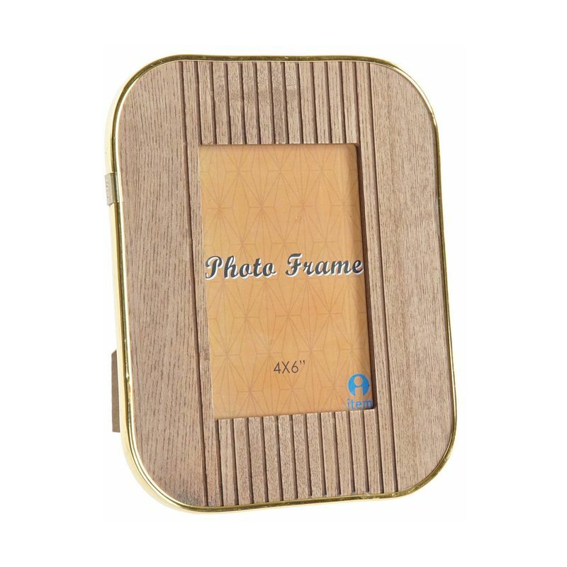 

Marco de Fotos DKD Home Decor Madera Metal (10 x 10 x 15 cm)