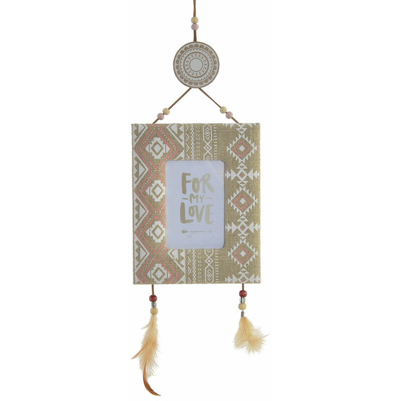 

Marco de Fotos DKD Home Decor Madera Tela Boho (17 x 1.5 x 54 cm)