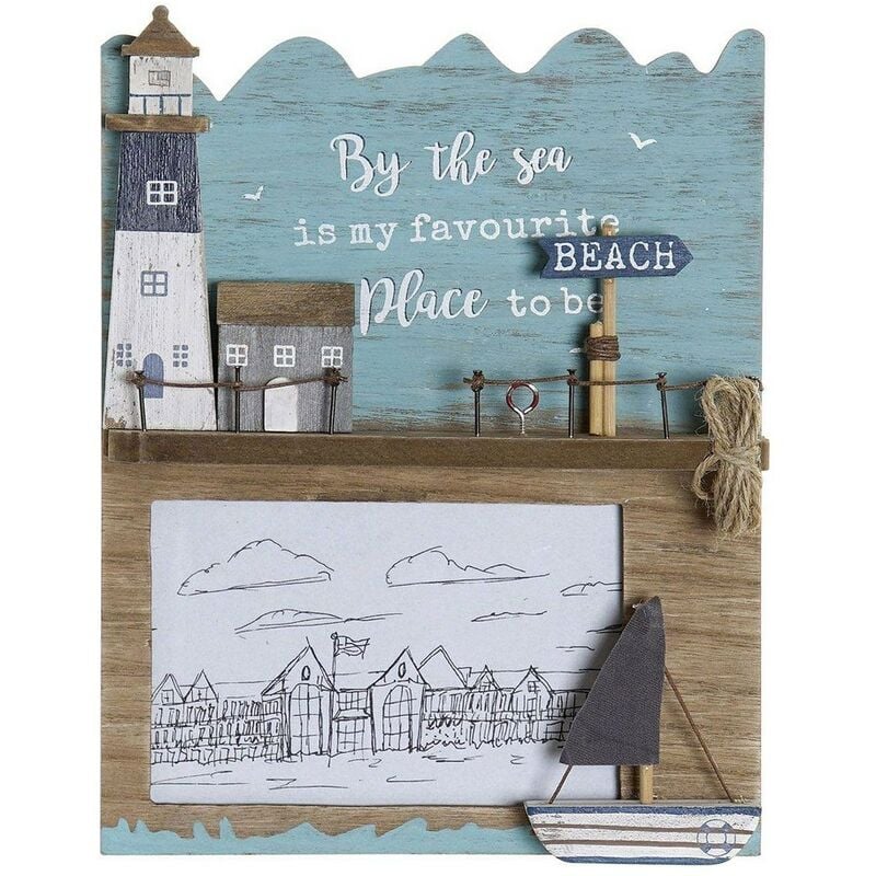 

Marco de Fotos DKD Home Decor Marinero Madera MDF (15 x 15 x 10 cm)