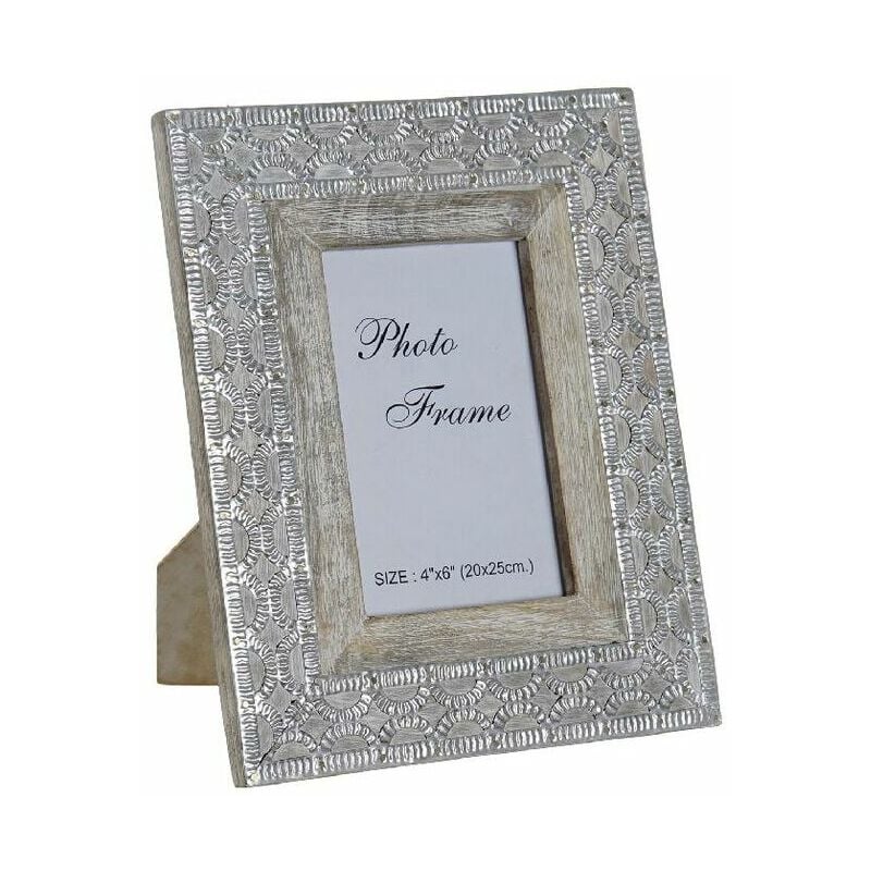 

Marco de Fotos DKD Home Decor Metal Cristal Indio Madera de mango Madera MDF (10 x 10 x 15 cm)