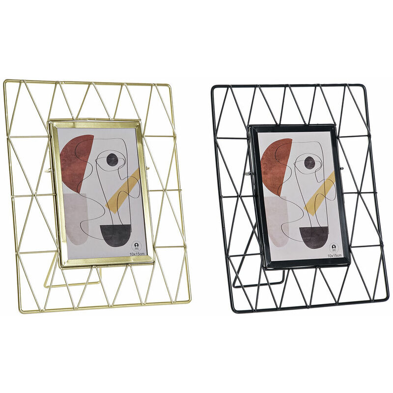 

Marco de Fotos DKD Home Decor Metal Cristal Moderno (2 pcs) (19.5 x 3 x 24.5 cm)