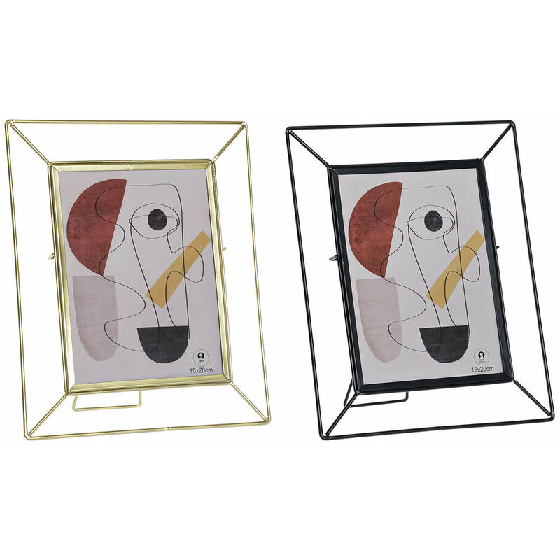 

Marco de Fotos DKD Home Decor Metal Cristal Moderno (2 pcs) (22.5 x 3 x 27.5 cm)