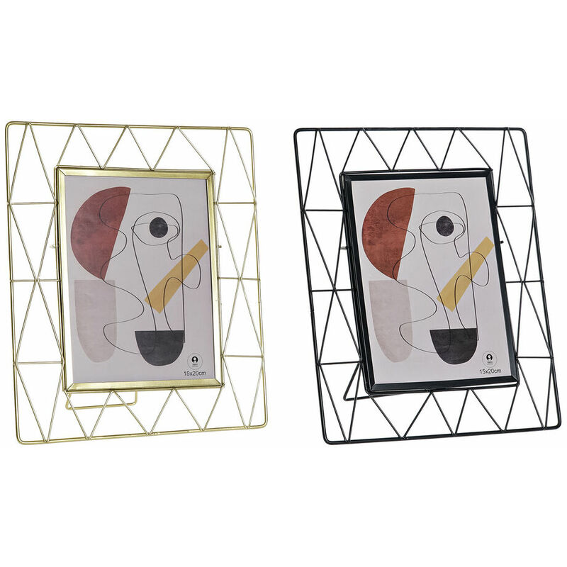 

Marco de fotos dkd home decor metal moderno (2 pcs) (25 x 3 x 29 cm) Rogal