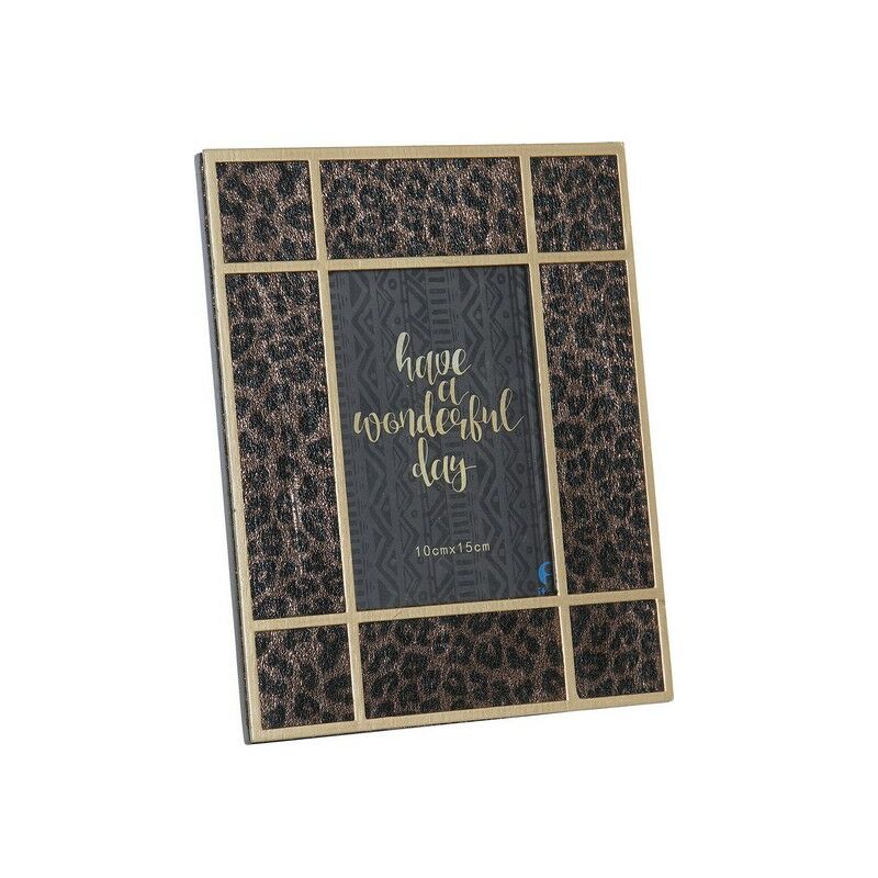 

Marco de Fotos DKD Home Decor Panter Chic Madera Cristal Colonial (13 x 18 cm)