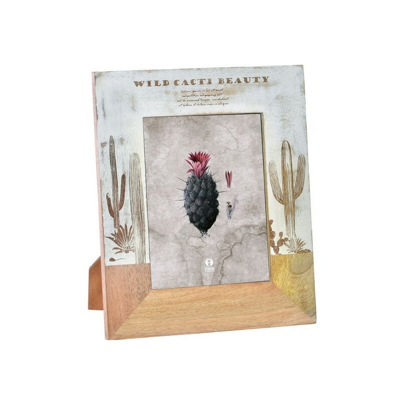 

Marco de Fotos DKD Home Decor Wild Cacti Beauty Madera de mango Boho (23 x 28 cm)