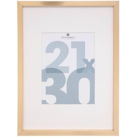 Marco de fotos Manu oro - madera 21x30 cm - Atmosphera créateur d'intérieur