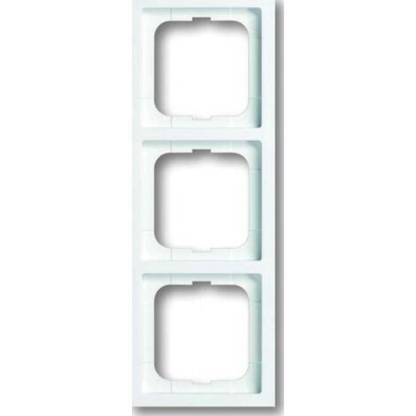 Marco de interruptor Busch-Jaeger 1723-184k 3 enchufes blanco