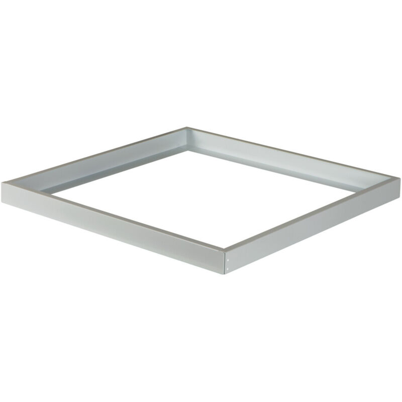 Kanlux - Marco de montaje en superficie cuadrado plateado para paneles led de 600 x 600 mm