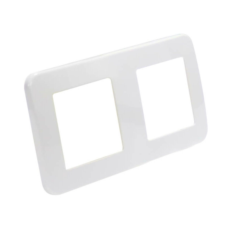 

Marco de PC Empotrable Blanco Basic para 2 Módulos Blanco | IluminaShop