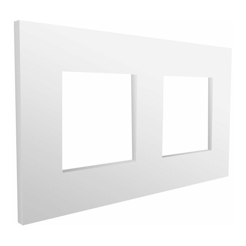 

Marco de PC Empotrable Blanco para 2 Módulos Serie Modern Blanco - Iluminashop