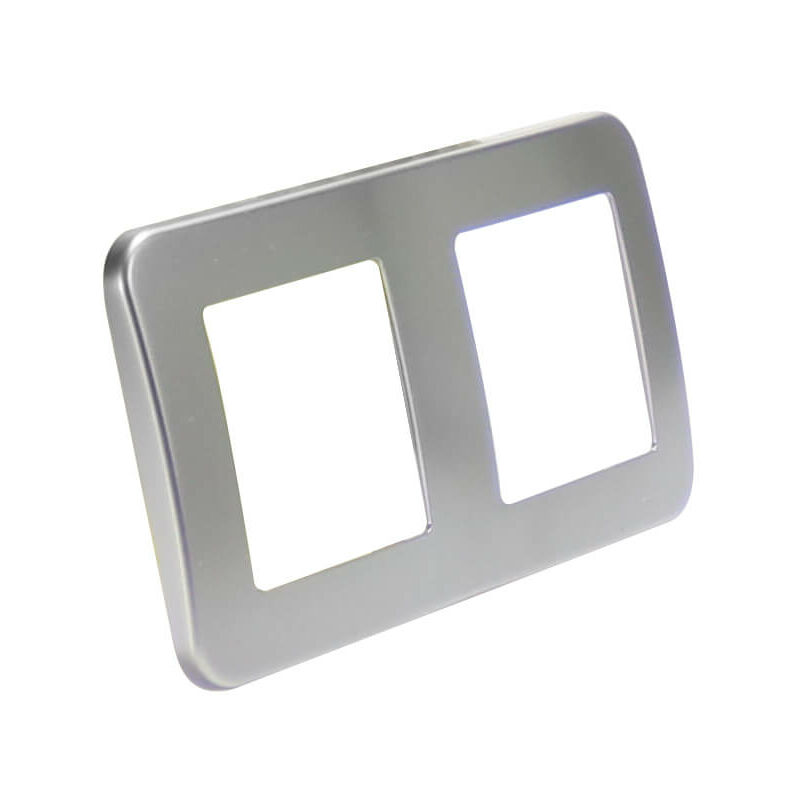 

Marco de PC Empotrable Gris Basic para 2 Módulos Gris - Iluminashop