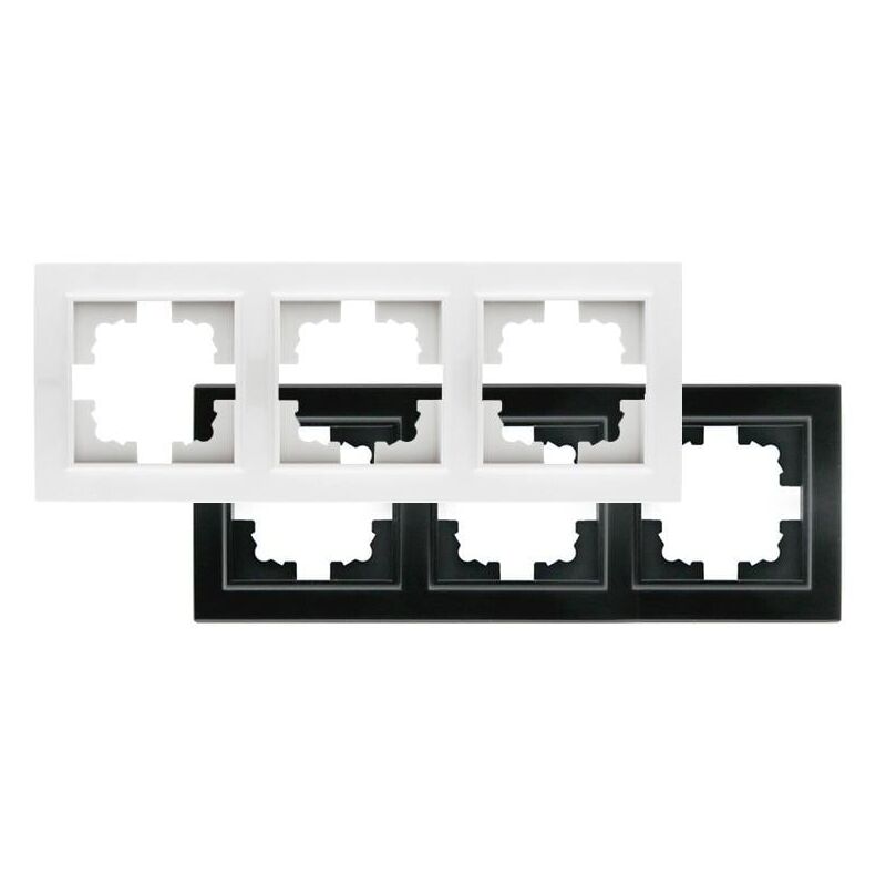 

Marco de PC Empotrable para 3 Módulos Serie wLine Negro | IluminaShop