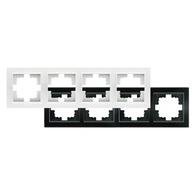 

Marco de PC Empotrable para 4 Módulos Serie wLine Negro | IluminaShop