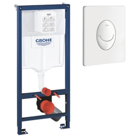 Marco de soporte GROHE Rapid SL + placa de disparo blanca