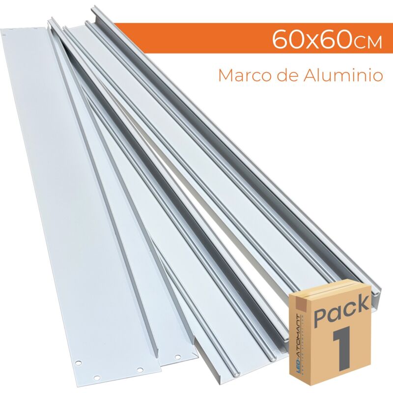 

Led Atomant Sl - Marco de superficie para paneles LED 60x60 | Pack 1 Ud. - Pack 1 Ud.