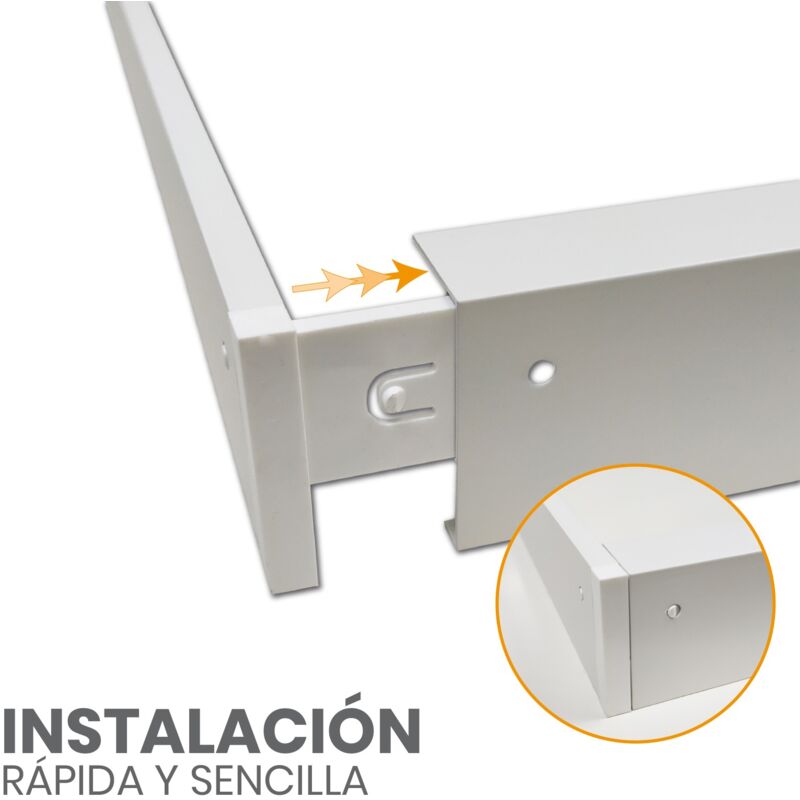 

Led Atomant Sl - Marco de superficie para paneles LED 60x60 | Pack 5 Uds. - Pack 5 Uds.