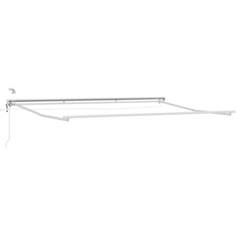 Marco de toldo eléctrico con LEDs 4 x 3 m Aluminio