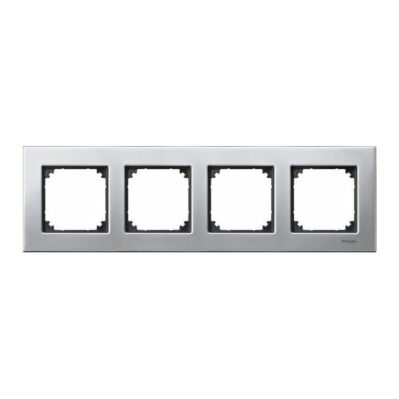 

Marco elegance 4 elementos Acero SCHNEIDER MTN403460