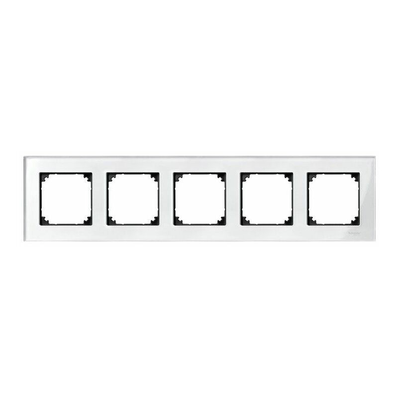 

Marco elegance 5 elementos Blanco cristalino SCHNEIDER MTN404519