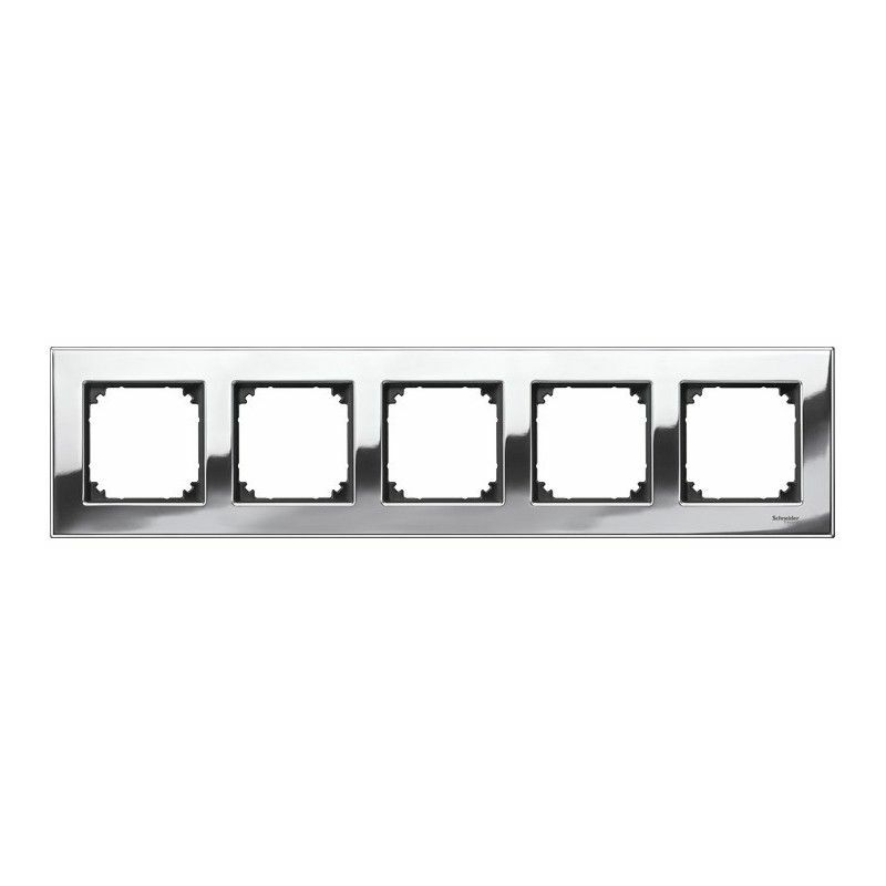 

Marco elegance 5 elementos Cromo SCHNEIDER MTN403539