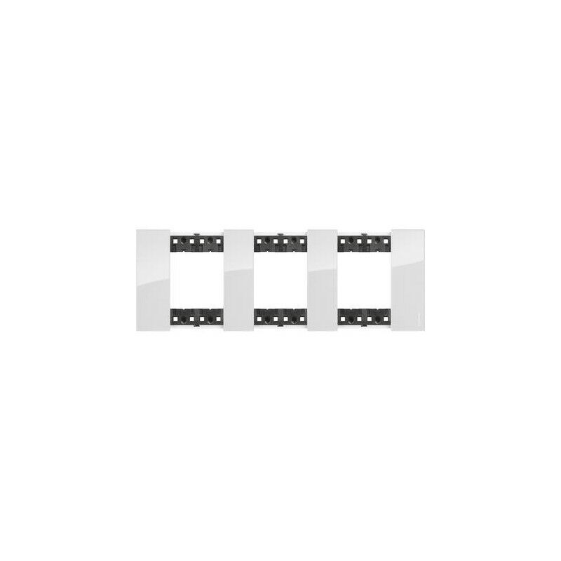 

Marco embellecedor Bticino KA4802M3DW Living Now 2+2+2 modulos Ice