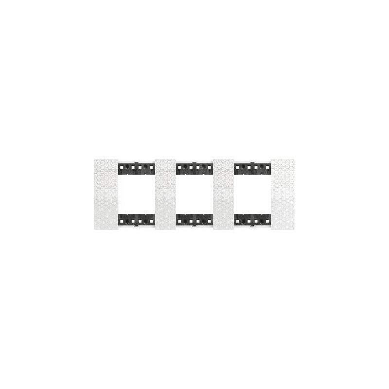 

Marco embellecedor Bticino KA4802M3MW Living Now 2+2+2 modulos Pixel