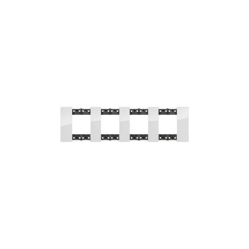

Marco embellecedor Bticino KA4802M4DW Living Now 2+2+2+2 modulos Ice