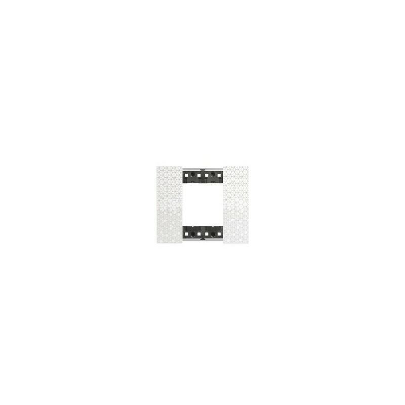 

Marco embellecedor Bticino KA4802MW Living Now 2 modulos Pixel